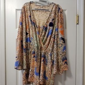 Multi colored romper